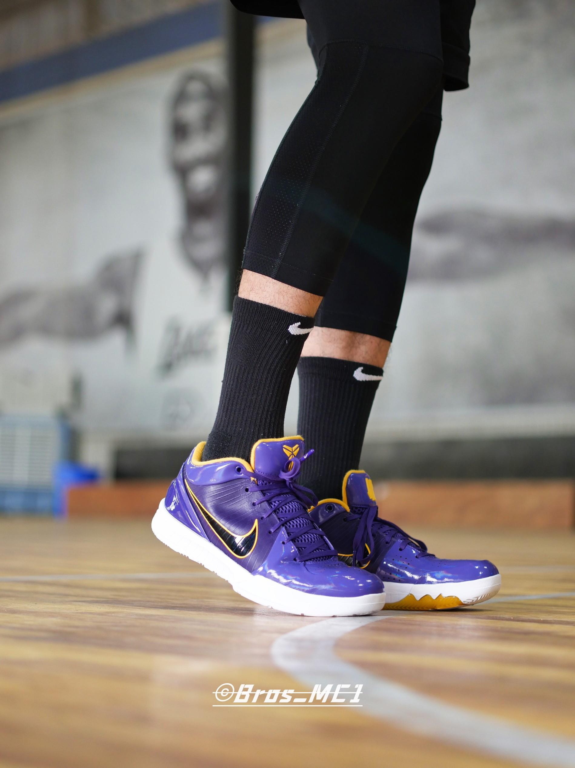 科比4复刻UND“LAKER”上脚&体验